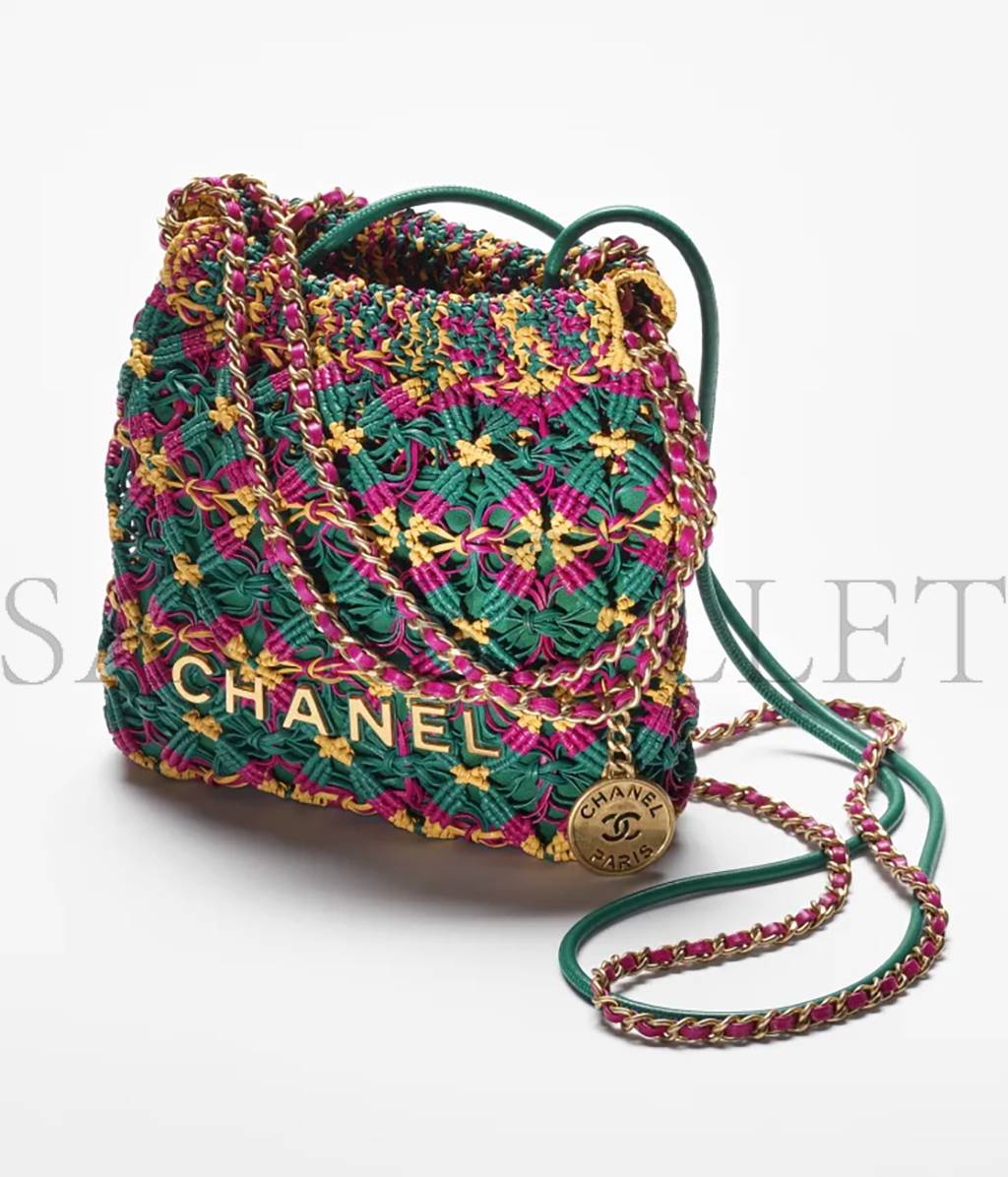 CHANEL 22 MINI HANDBAG AS3980 (20*19*6cm)